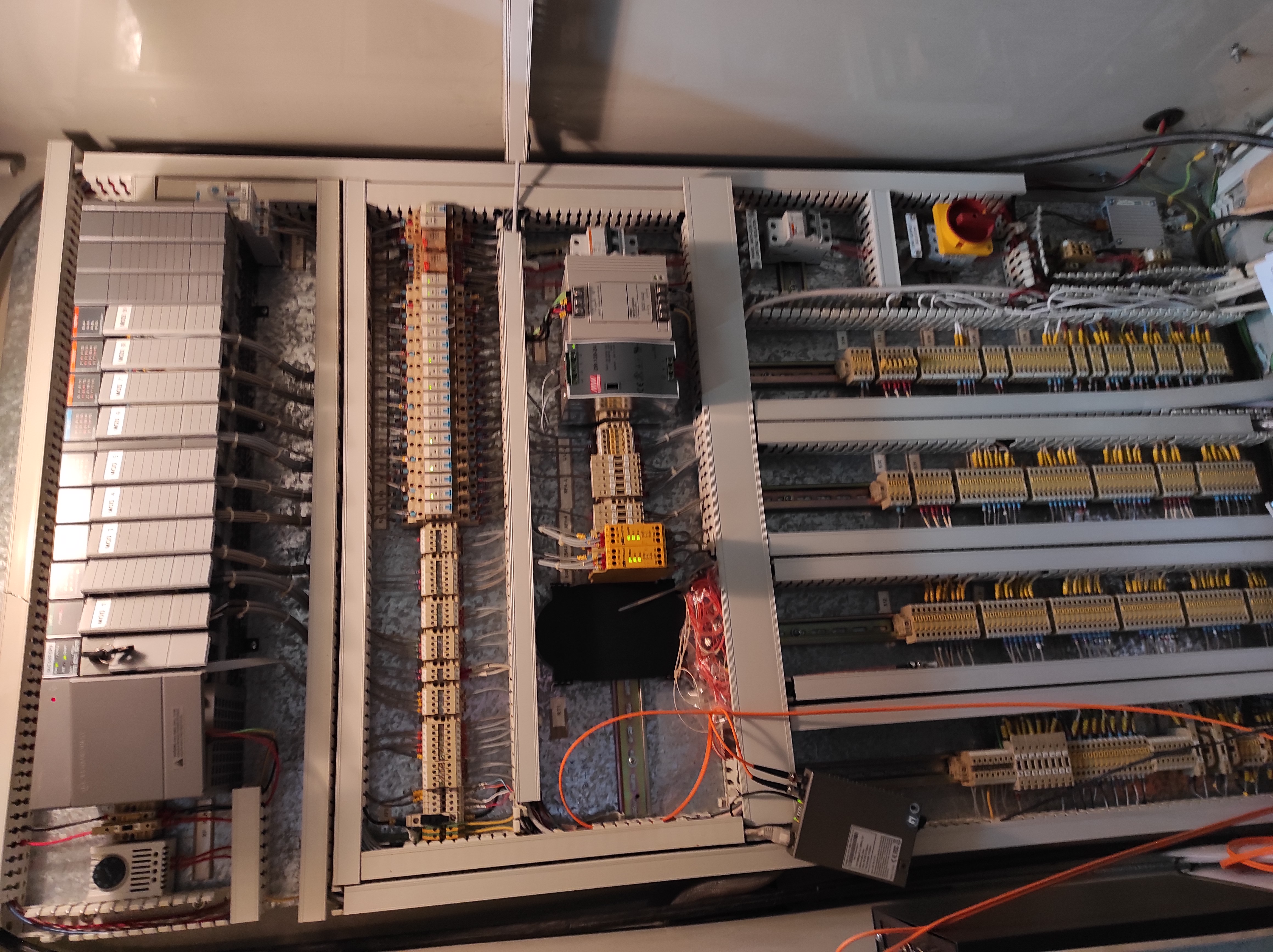 Internal View of CPB Compressor House Compressed PLC Panel Before Works